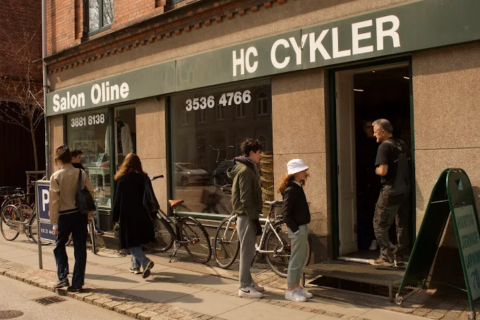 HC Cykler shopfront on H. C. Ørsteds Vej, Frederiksberg